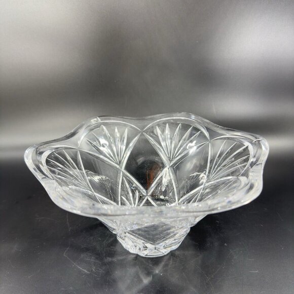 Marquis Waterford Honor Clear Glass Crystal Bowl Dish Heavy Marked On Bottom - Picture 14 of 15